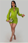 Green Endless Style Mini Dress