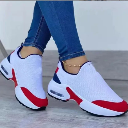 White Sport Sneakers Breathable Running Casual Shoes